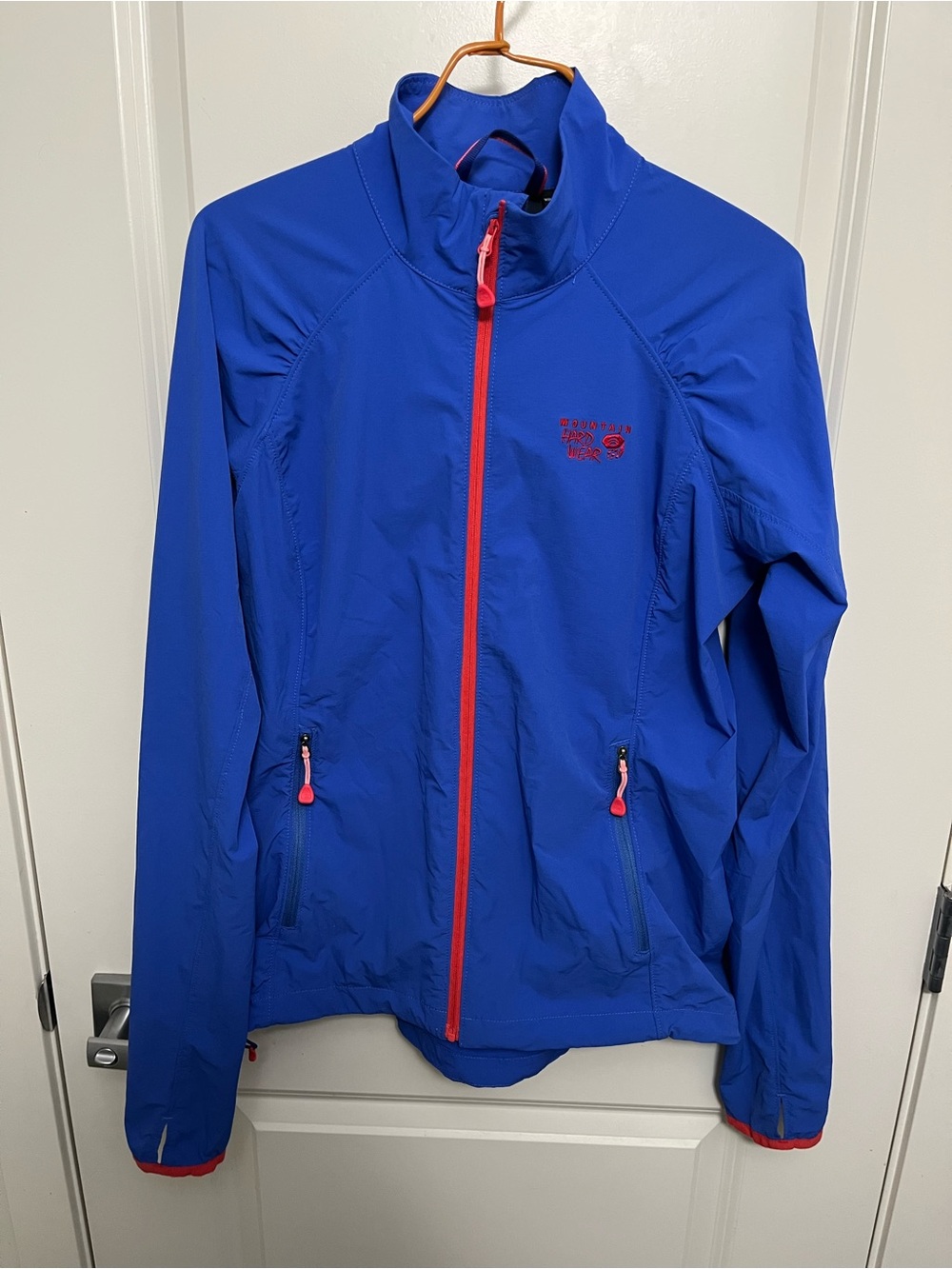 Mountain Hardwear Women's Blue Lightweight Softshell Jacket in size M
